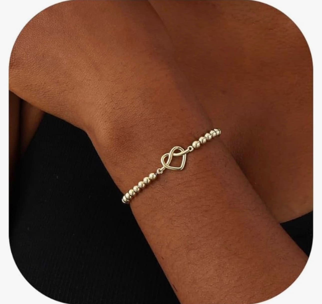 Silver heart bracelet