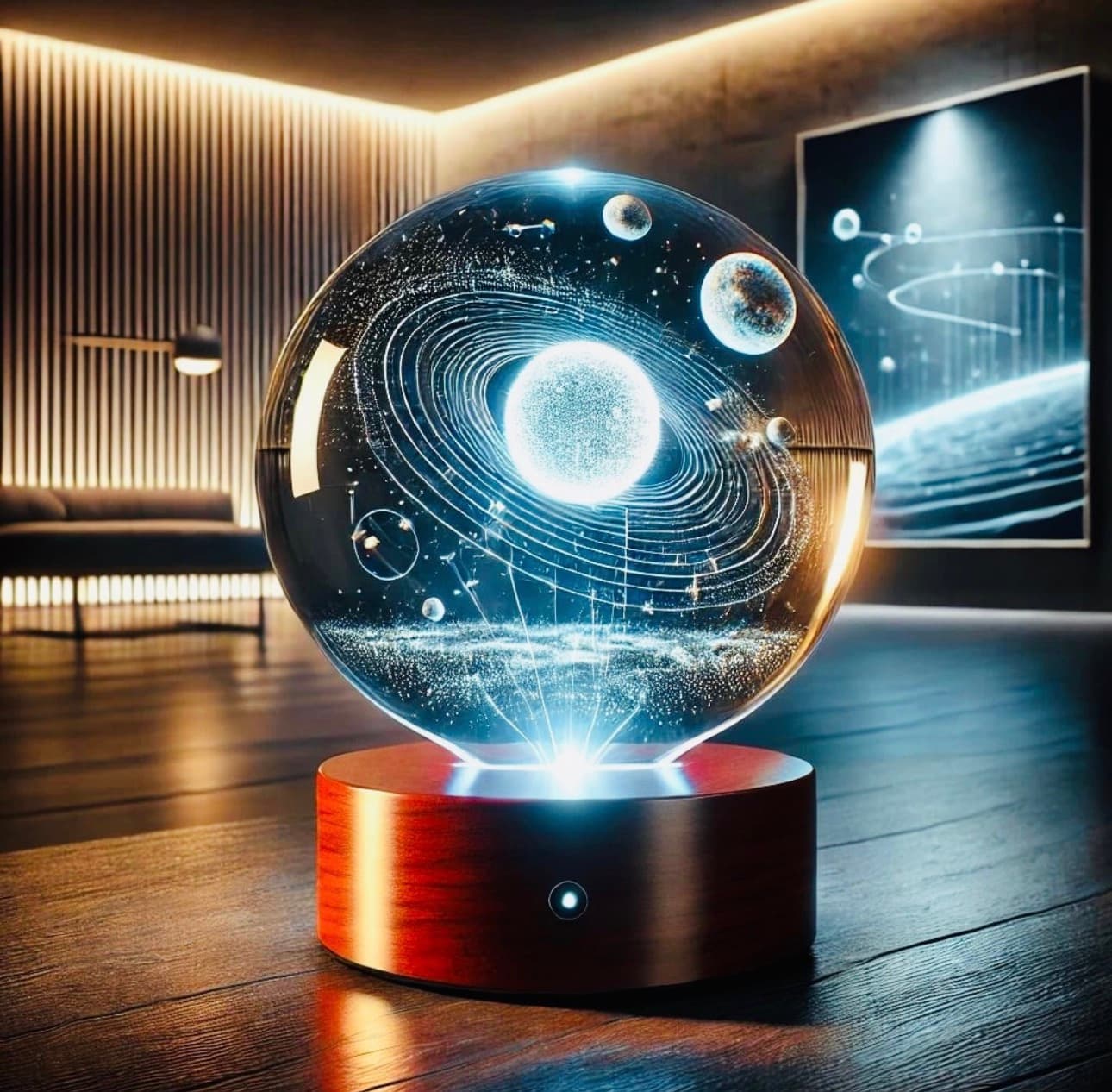 3D crystal ball
